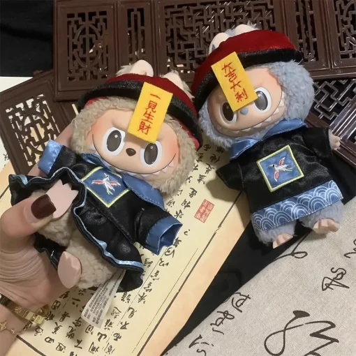 Cute & Auspicious Zombie Replacement Labubu Outfit Little Monster Good Luck Mini Clothes for V1/V2 Labubu Dolls Interesting Gift