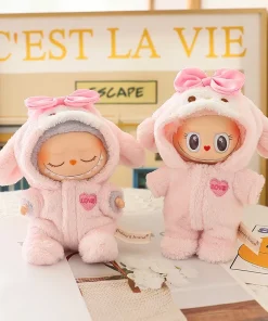 Labubu Doll Clothes Baby Penguin Onesie Labubu V1/2/3 Idol Dolls 15/17cm Plush Doll'S Clothes Sitting Party Cute Doll Jumpsuit