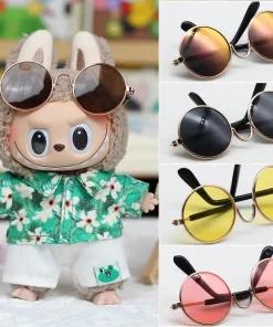 Labubu Fashion Gradient Sunglasses 17cm Mini Doll'S Clothes Outfit for Labubu BJD Cool Glasses Doll Accessories