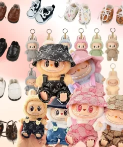 Anime Labubu Doll Clothes Fashion Overalls Labubu Idol V1 V2 Dolls Clothing Accessories 15/17cm Plush Doll Universal In stock