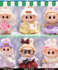 Only Clothes Labubu Clothes Spring Summer Dress First Second Generations Labubu Baby Clothes Fashionable Dress Cute 17cm Pendant