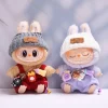 Hot Sales 15-17cm Labubu Clothing Suit Sitting Party Baby Bottle Working Clothes Hat Doll Accessories Cute Decoration Fashion
