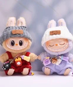 Hot Sales 15-17cm Labubu Clothing Suit Sitting Party Baby Bottle Working Clothes Hat Doll Accessories Cute Decoration Fashion