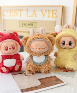 17cm Labubu I II Doll Clothing Doll Clothing Cute Pretending Animal Clothing Set Sitting Party Plush Doll Clothing