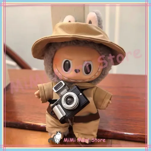 Doll Clothes for 17cm Plush Toys Labubu Vinyl Doll Outfits Replacement Clothing Toy Accessories Doll Bag and Doll Clothes