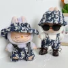 Denim overalls labubu pendant dolls Original Design 17cm Mini Doll’S designer Clothes Outfit Accessories  V1 V2 luxury 3