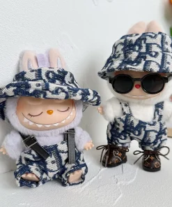 17cm Labubu Mini Plush Doll'S Clothes Outfit Accessories For Korea Kpop Exo Idol Strap skirt Clothing Gift