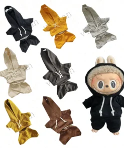 Doll'S Clothes Outfit Accessories For Korea Kpop Exo 15-17cm Labubu Idol Sweatshirt pants Hoodie Set Casual Sports Clothing