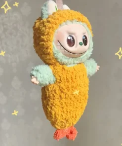 The 2025 New Labubu17cm Blind Box Labubu Eye-Catching Bag, Fried  Shrimp Baby Jacket, Woven Sleeping Bag, One-Piece Garment