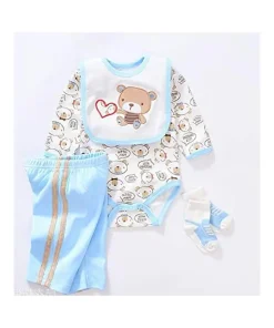 Reborn Baby Dolls Clothes Boy 18 inch Light Blue Outfits Sets for 17-19 inch Reborn Doll Newborn