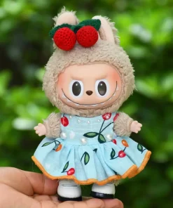 The Clothes Are Only 17cm Long. They Are A Labubu Dress, A Cool Summer Cherry Vest Skirt, A Cute Baby Dress, And A Holiday Gift