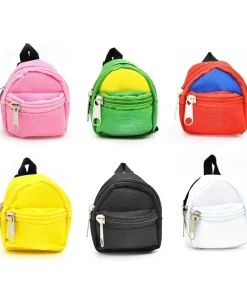 Hot Sale 20cm Cotton Doll Backpack 17cm Labubu Canvas Backpack Bjd Mini Cute Backpack 6-Pin Adjustable Accessories For Kids Toys