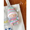 17cm Labubu Baby Clothes Fashion Trend Small Foreign Dress Vinyl Doll Pendant Clothes Replacement Skirt Glasses Chain Bag Set 2