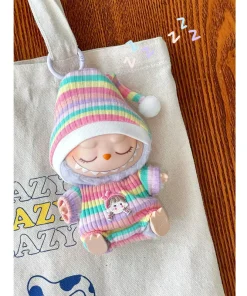 labubu clothes 17cm Mini Plush Doll'S Clothes Outfit Labubu Idol Dolls Sitting Party labubu v2 pajamas cute lovely doll clothes