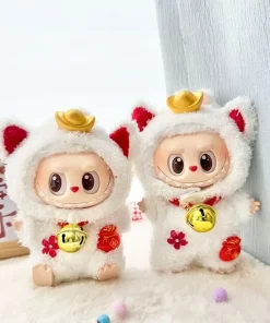 Ropa Labubu Clothes Pendant Labubu Sitting Baby Clothes Lucky Cat  Set Dolls Accessories Labubu Outfit