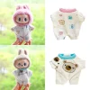 Mini Doll’s Clothes Outfit Dolls Accessories for Labubu Dolls Cotton Doll Sweater and Hat Clothing Merry Christmas Gift 3