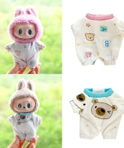 Ropa For Labubu Little Bear Jumpsuit Pajamas Climbing Suit Doll Clothes Fashion Clothes