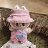 17cm First And Second Generation Labubu Baby Clothes, Vinyl Figurine Pendant, Starfish Overbody Pants Versatile And Cute Outfits