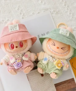 Summer Rainbow Strap Pants Set for Ropa Labubu Vibrant Style Doll Clothes for V1/V2/V3 Labubu