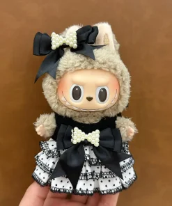 17cm Cute Labubu Doll Outfits Designer Set Girl Doll Luxury Labubu Clothes Fashion Dress Labubu Accessories Outfit Custom
