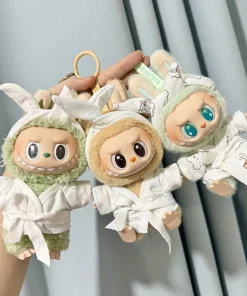 17cm Labubu I II Idol Dolls Clothes 3 Styles Kawaii Cute Bear Pajamas Accessories Korea Kpop Exo Clothing Plush Doll'S Clothes
