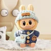 Mini ropa de muñeca de peluche de 17cm, accesorios para Labubu V1 V2, muñeca Idol, fiesta sentada, decoración bonita, ropa de macarrón, regalo