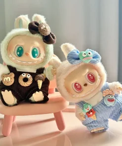 Bib Pants Labubu I II Idol Dolls Cute Mini Plush Doll'S Clothes Sitting Party Clothing Outfit Accessories For Korea Kpop Exo