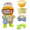 Lovely Sun Protection Set For 17cm Ropa Labubu Big into Engrey Series V2/V3 Matching Hat Glasses Fashion Mini Doll Clothes 2