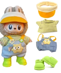 17cm Fashion Doll labubu Clothing Accessories Set Suitable for Boys Cute Plush  Doll Clothes Suitable for Fashion Plush Dolls
