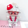 Plush Doll’S Clothes Outfit Accessories For Korea Kpop Exo Labubu Idol Dolls 10cm cotoon doll T-shirt denim shorts set Clothing 2
