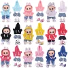 For 15-17cm Labubu 10cm Cotton Doll Leopard Print Lace Suspender Headband Set Clothing Mini Doll’S Clothes Outfit Accessories 3