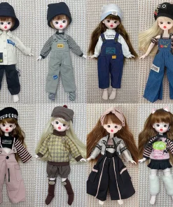 30cm Anime BJD Clothes Accessories Dress Princess Doll House Set Children Humanoid Doll DIY Dress Up Makeup Toy Girl Gifts