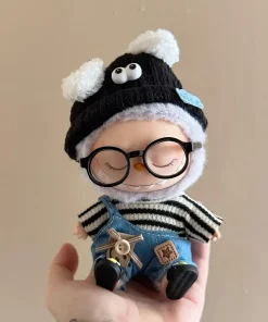 17cm Cute Mini Plush Doll'S Clothes Outfit Accessories For Korea Kpop Exo Labubu Idol Dolls Sweater Hoodie Clothing DIY Kid Gift