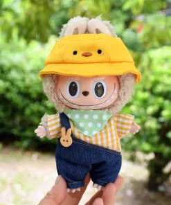17cm Limited Labubu Kawaii Kindergarten Children Flush Luck And Duck Clothing Set Matchable Pendant Clothes Keychain Accessories