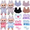 Fashionable Doll Sweater Clothes for 14cm Wallace Gromit Dog Cute Rib Knitting Labubu Plush Toys Clothing All-match 2