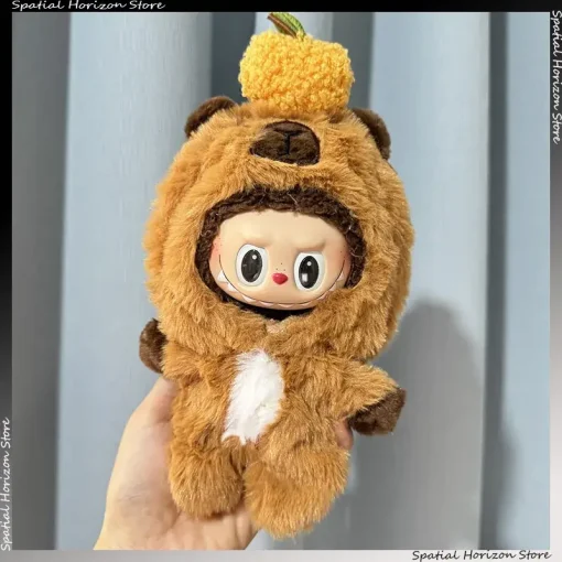 15/17cm Mini Plush Doll's Clothes Accessories for Korea Kpop Svt Labubu Idol Dolls Capybara Onesie Clothing DIY Gift