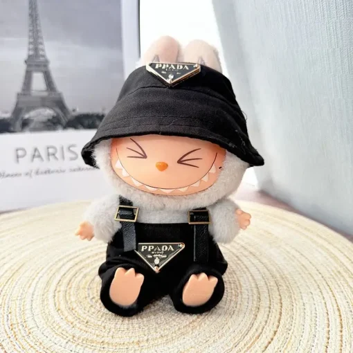 For 17cm Labubus Mini Doll Clothes Outfit Hat Bag Clothes Shoes Labubu II Doll Accessories Cultivate Sitting Party Game Toys