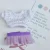 Purple dress 2pcs 1