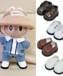 【Only shoes】For 17cm LABUBU Leather Shoes Toys Casual Sports Shoes Dolls Accessories Labubu Clothes Outfit