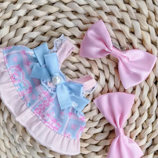 Hot Sales 15-17cm Labubu Bjd  To Replace Sitting Party Suit Skirt Hairpin Decoration Match Delicate High Quality Good Looking