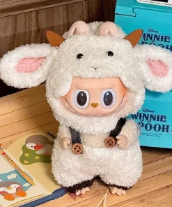 17cm Labubu Cute Animals Style Series Only Clothes Cute Vinyl Doll Labubu V1 V3 Diy Clothes Decoration Doll Clothes Hot In Stock