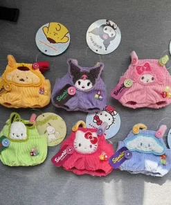 Labubu Outfit Sanrio Cinnamoroll Cute Doll Clothes Hello Kitty Strap Pants Cute Style Cotton Doll Accessories Toys Children Gift