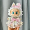 Mini ropa para muñeca Labubus de 17cm, traje, sombrero, bolsa, ropa, zapatos, accesorios para muñeca Labubu II, juguetes para cultivar el juego de fiesta sentado 3