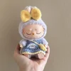 original 17cm labubu clothes outfit Plush doll clothes Macaron Cute Clothing DIY Kid Gift Clothes LABUBU for pink pig girl 2