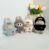 Mini Doll’S Clothes Outfit Accessories For Korea Kpop Exo 15-17cm Labubu Idol V1 V2 Pink Striped Suit Clothing Gift 3