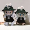 17cm Labubu Idol Dolls Retro Crown Headwear Accessories Cute Korea Kpop Exo Hoodie Plush Doll’S DIY Girls Accessories 3