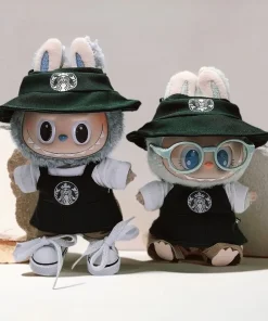 Only Clothes Labububu Generation One Or Two Dolls Vinyl Doll Keychain Clothes Pendant Labububu Star Bake Overalls Suit