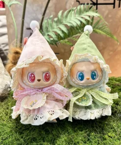 17cm Labubu I II Idol Dolls Clothes Elf Sets Accessories Korea Kpop Exo Clothing Hoodie Plush Doll'S Clothes No Doll Girls Gifts