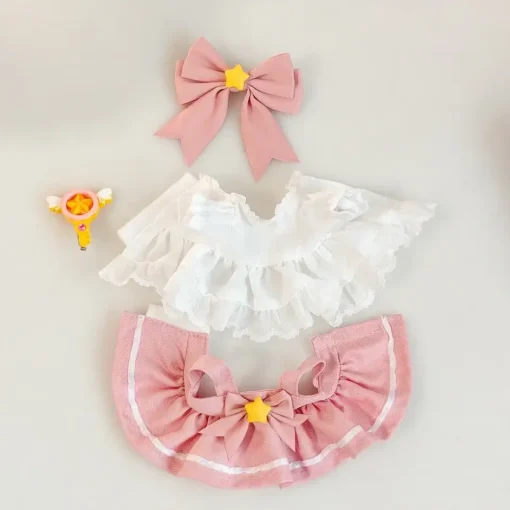 Cute Baby Clothes Accessories For 15/17cm Ropa  Labubu Idol Dolls Skirt Doll Clothes Clothing Fans Overalls