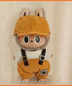 17cm Mini Plush Doll'S Clothes Outfit Accessories For Korea Kpop Exo Labubu Idol overalls pants set Macaron doll Clothing Gift